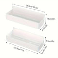 Magnetic Fridge Spice Rack Organizer Kitchen Storage Shelf Metal Wall Mounted For Jars Container Basket Washing Produce Bowl Oasis Select 2pcs white