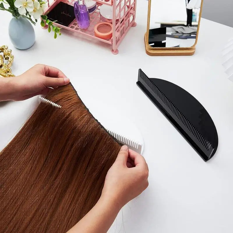 Acrylic Hair Extension Holder Braiding Hair Rack Display Lightweight Wigs Organizer Rack Acrylic Hair Extension Display Braiding Oasis Select