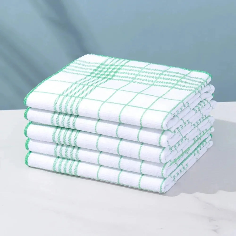 40x60cm Large Cotton Kitchen Towel – Super Absorbent Dishcloth Kitchen Dish Towel Oasis Select Green-1PC 1