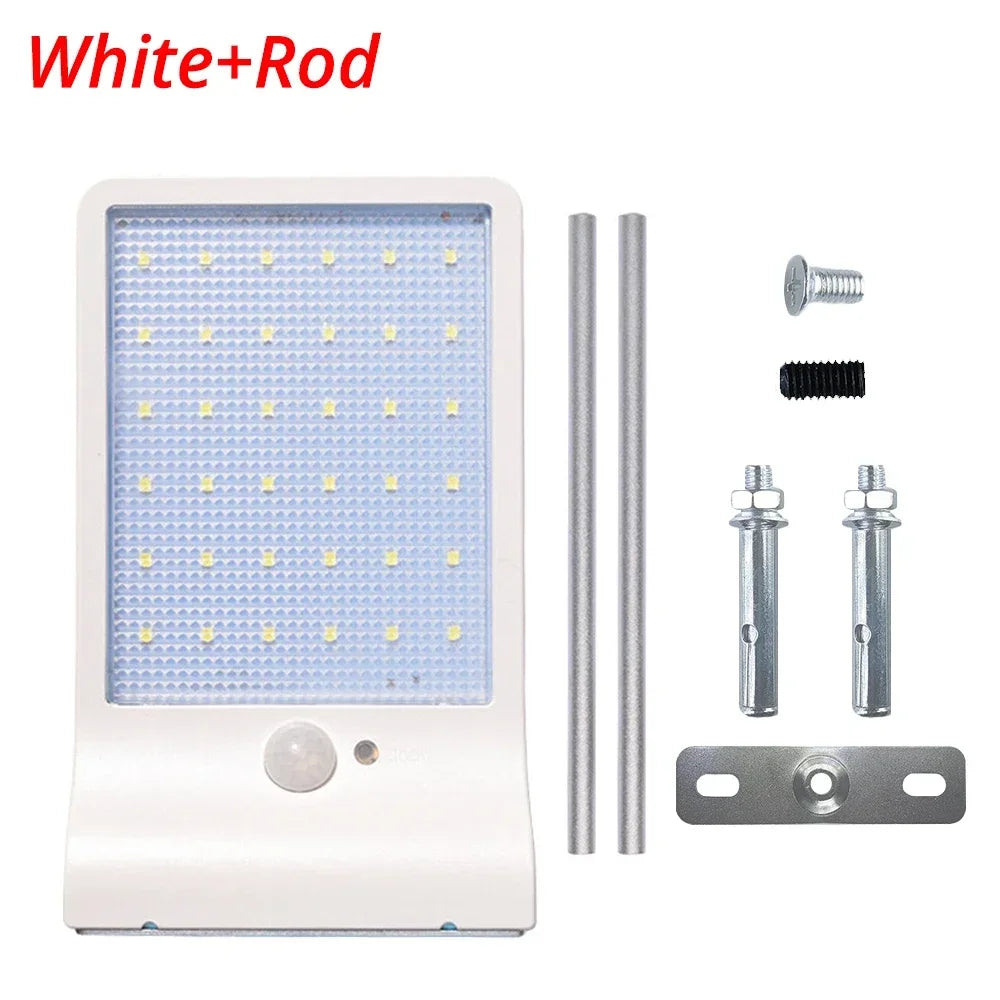 HVIERO 36 LED Solar Wall Light – Motion Sensor & IP65 Waterproof