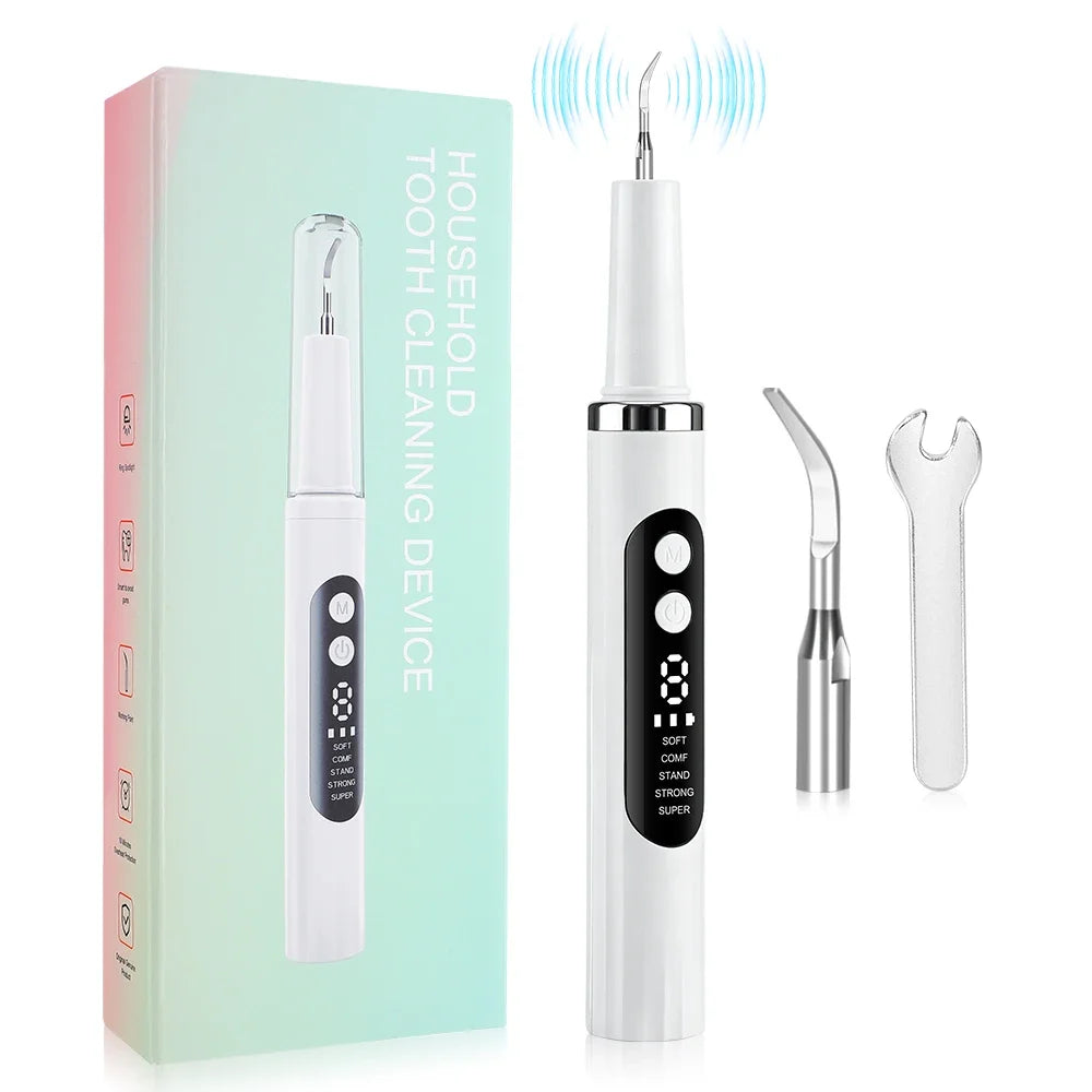 AFDEAL Ultrasonic Dental Scaler – 5 Modes, 9 Levels, Tartar Remover
