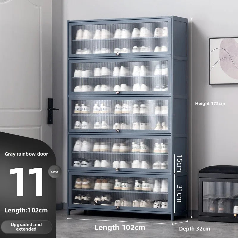Shoe cabinet door, household door, shoe rack, multi-layer simple and large-capacity storage, indoor entry, dormitory Oasis Select Eleventh floor 102