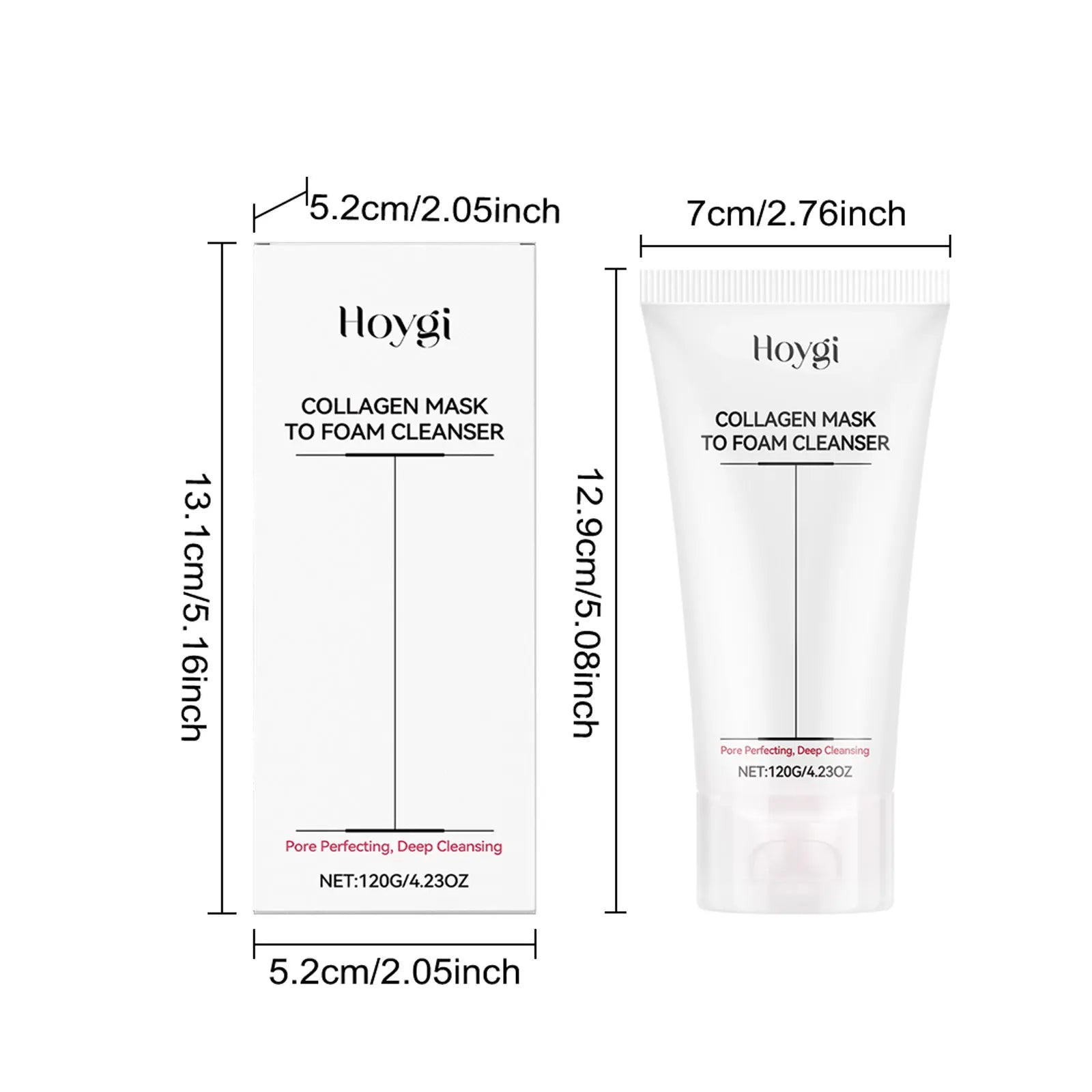 Collagen & Hyaluronic Acid Face Wash – Daily Hydrating Cleanser Facial Cleanser Oasis Select 120g Boxed