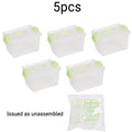 5/10 PCS Mini Storage Boxes Dollhouse Miniature Container Warehouse Scene DIY Photography Props Home Decor Organization New 2026 Oasis Select 5Pcs green