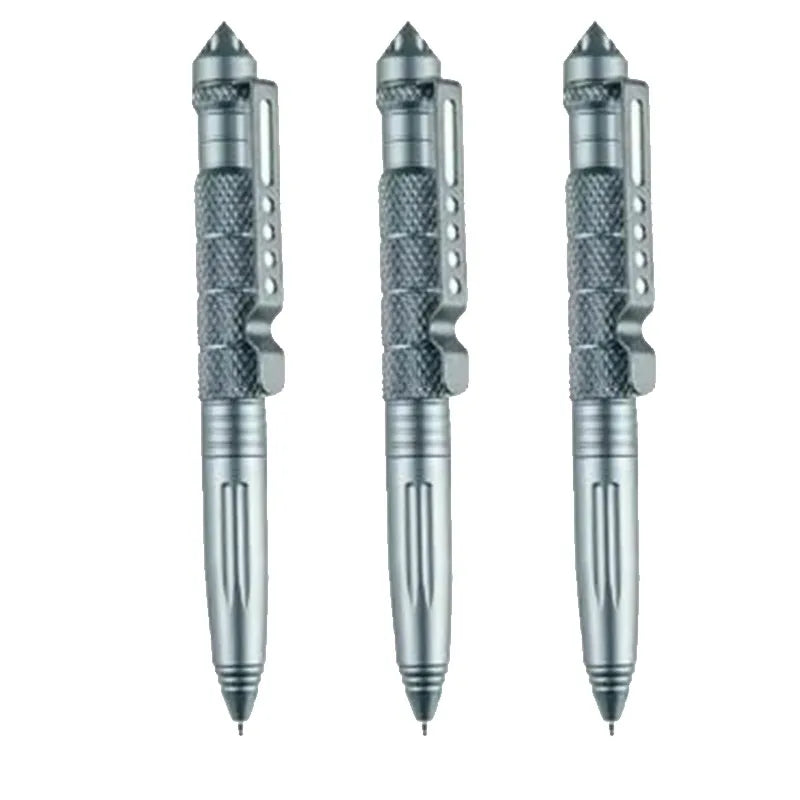 1/2/3/4pcs Tactical Pen Aviation Aluminum Emergency Glass Breakage Pen Safety Protection Survival EDC Multi-Purpose Tool Oasis Select 3pcs grey