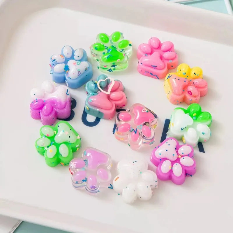 10Pcs Cat Claw Squishy Plush Fidget Toys Sensory Stress Relief Halloween Christmas Stocking Stuffer Party Favors Kids Gifts Oasis Select