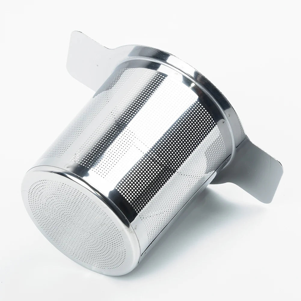 2pcs Tea Infuser Stainless Steel Dual Ear Fine Mesh Filter Tea Infuser Fine Reusable Strainer Household Spare Parts Oasis Select