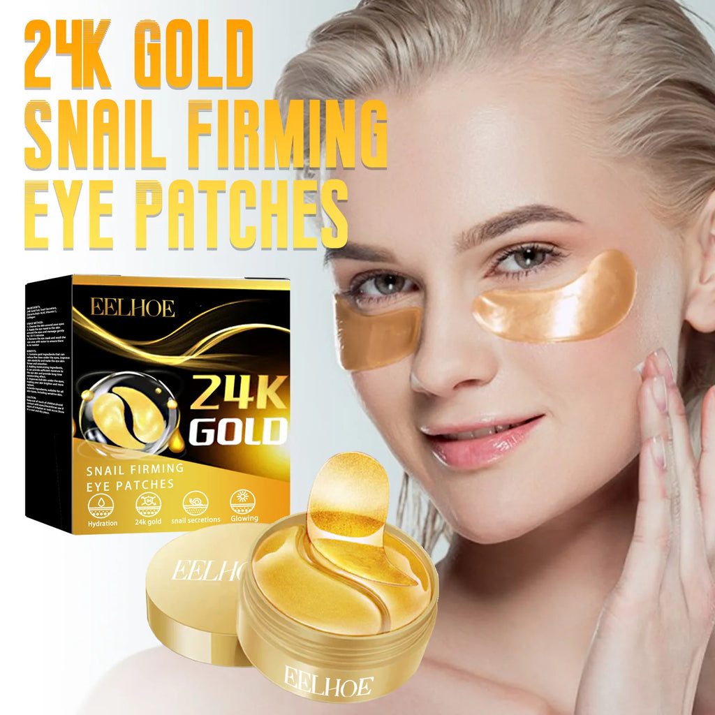 Eelhoe 24K Gold Seaweed Eye Patches – Dark Circles & Puffiness Eye Mask Patches Oasis Select