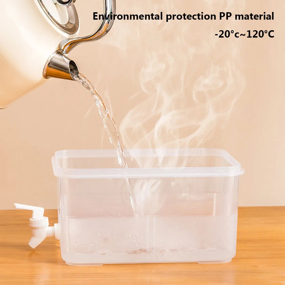 3/5L Cold Water Bucket with Spigot Summer Water Dispenser Large Capacity Refrigerator Beverage Dispenser for Home Kitchen Office Oasis Select