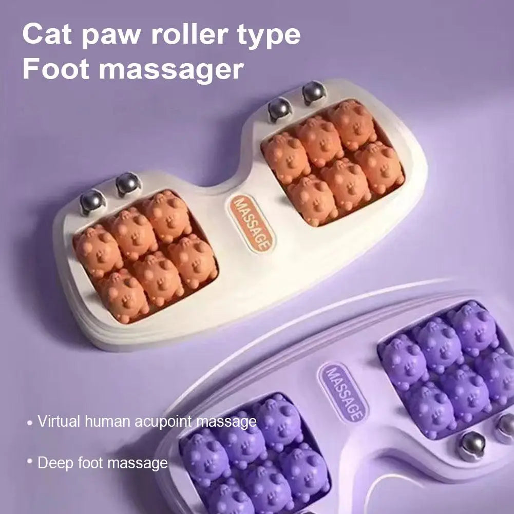 Dual Foot Massage Roller – Acupoint Bead Massager for Tired Feet