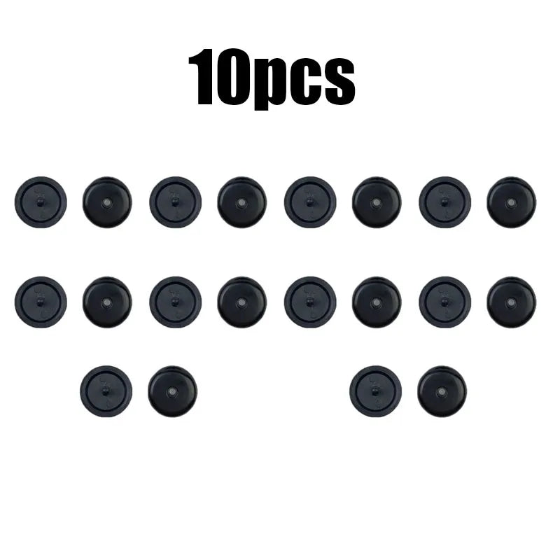 5/10/20pcs Car Parts Auto Safety Seat Belt Black Plastic Stopper Pitch Limit Buckle Clip Retainer Retainer Seatbelt Stop Button Oasis Select 10pcs black