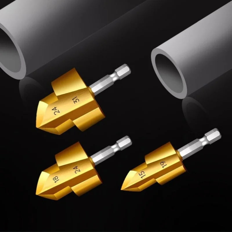 20/25/32mm PPR Lifting Stepped Drill Bit HSS Step Drill Head Hex Shank Hole Opener Core Drill Bits for PVC Water Pipe Reaming Oasis Select