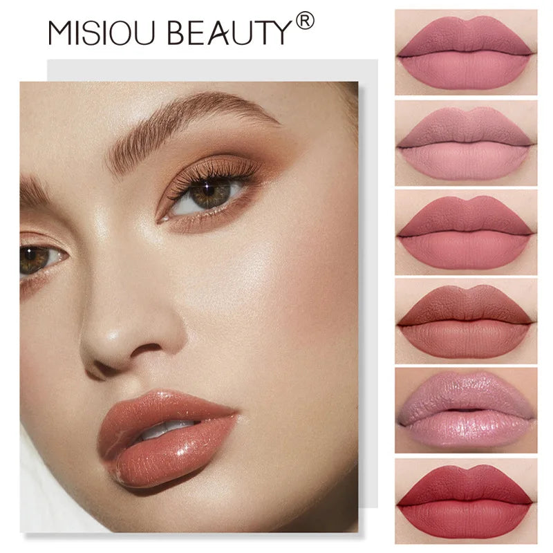 12-Color Liquid Matte & Pearl Lip Gloss Set | Long-Lasting
