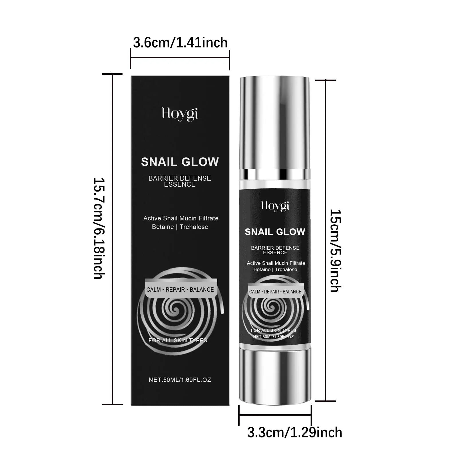 Snail Mucin Skincare Set Collagen Snail Face Cream & Hydrating Essence Firming Pore-Tightening Soothing Improves Skin Texture Oasis Select Essence