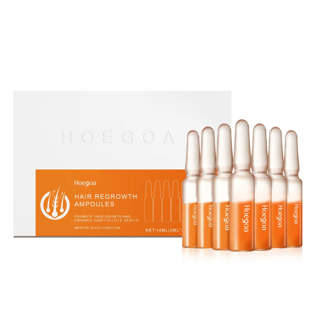 Hoegoa Hair Regrowth Ampoules – Scalp & Anti-Dandruff Treatment Hair Growth Serum Oasis Select 7pcs Boxed