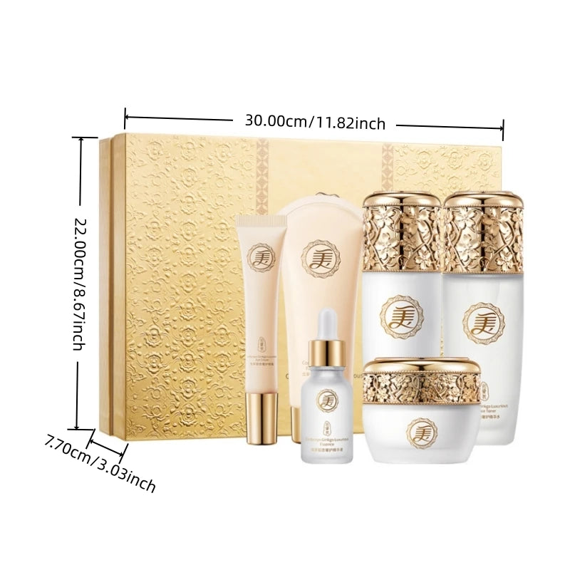 Cordyceps & Ginkgo Essence 6-Piece Skincare Set | Niacinamide