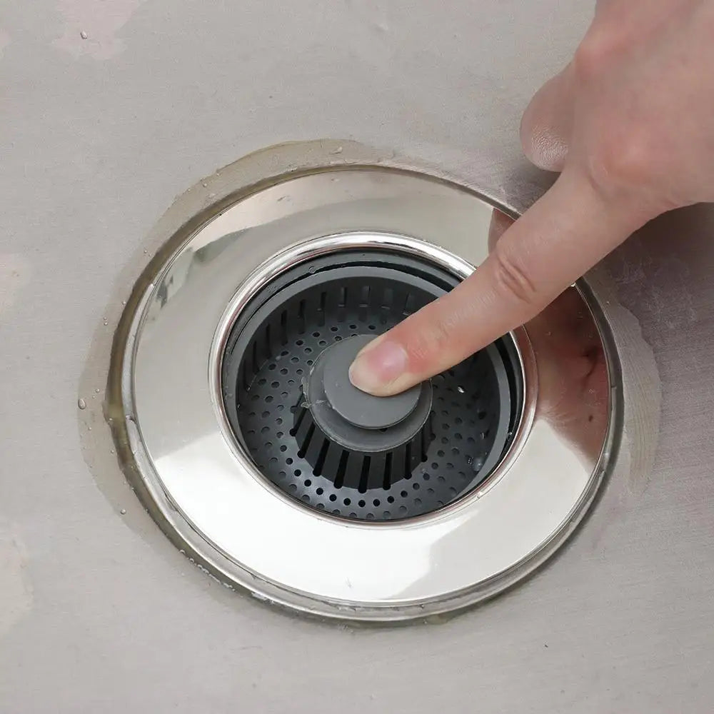 Durable 3 in 1 Sink Drain Strainer ABS Pop-up Kitchen Sink Plug Universal Anti-Clog Sink Food Catcher Basket Oasis Select