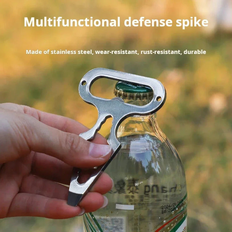 Stainless Steel EDC Self-Defence Pointed WrenchOutdoor Camping SuppliesMultifunctional ToolsPortable Bottle Opener Oasis Select