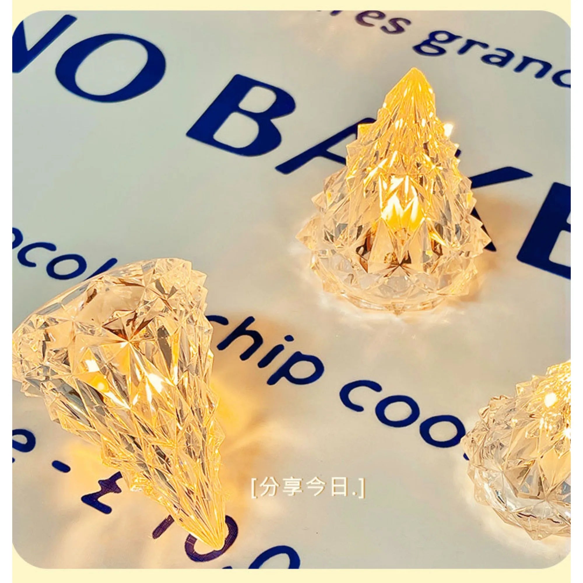 Christmas Decoration Cute Room Cabinets Bedside Table Battery Lamp Personalized Wedding Flashy Bling Decor Refrigerator Light Oasis Select
