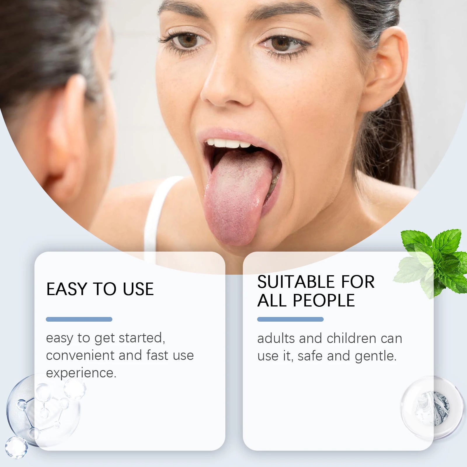 Tongue Cleaner Gel & Brush Set – Fresh Breath Oral Care Tongue Cleaner Set Oasis Select