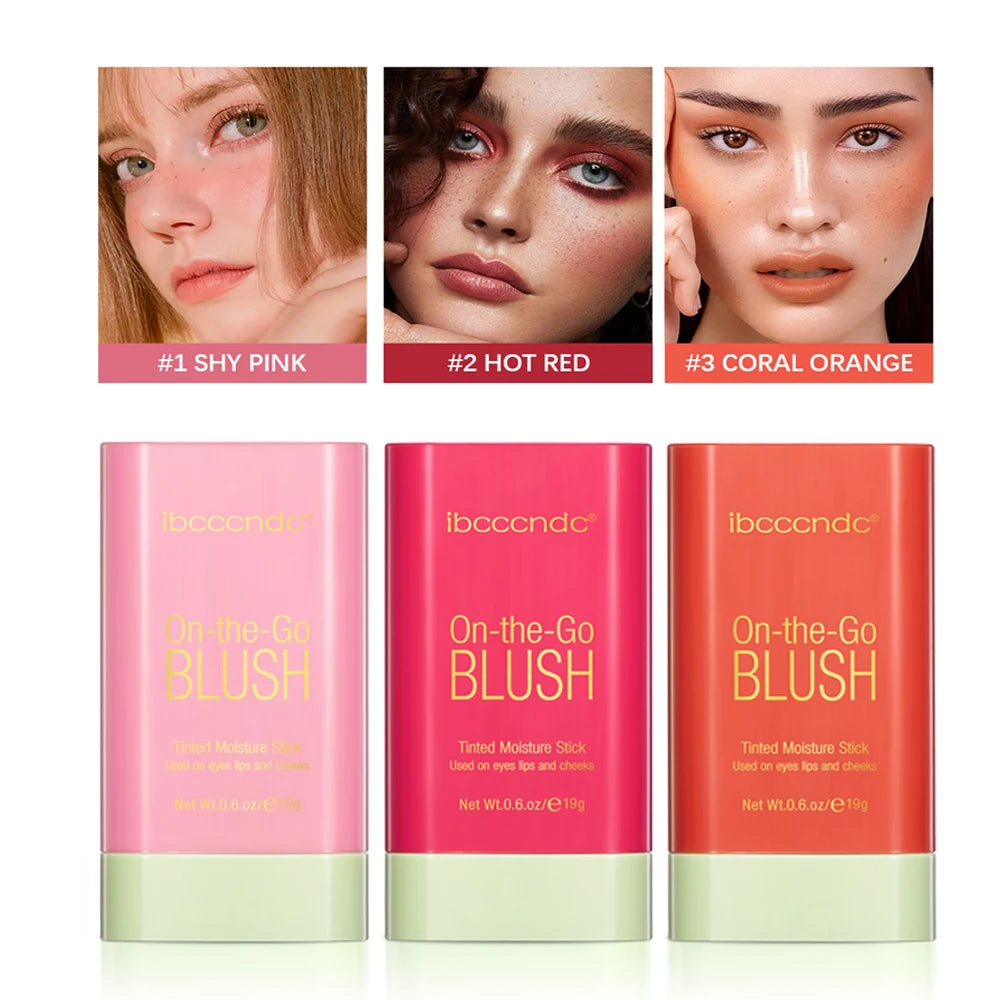 High Color Rotating Blush Cream Tinted Moisture Stick Naturally Long-lasting Moisturizing Waterproof Non-Removing Orange Blush Oasis Select