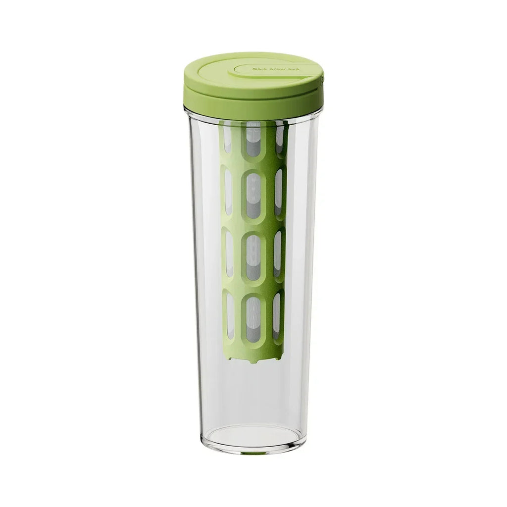 1L Manual Cold Brew Coffee Maker with Handle High-capacity Water Bottle Summer Portable Juices Tea Fruit Coffeeware Pot Oasis Select Green