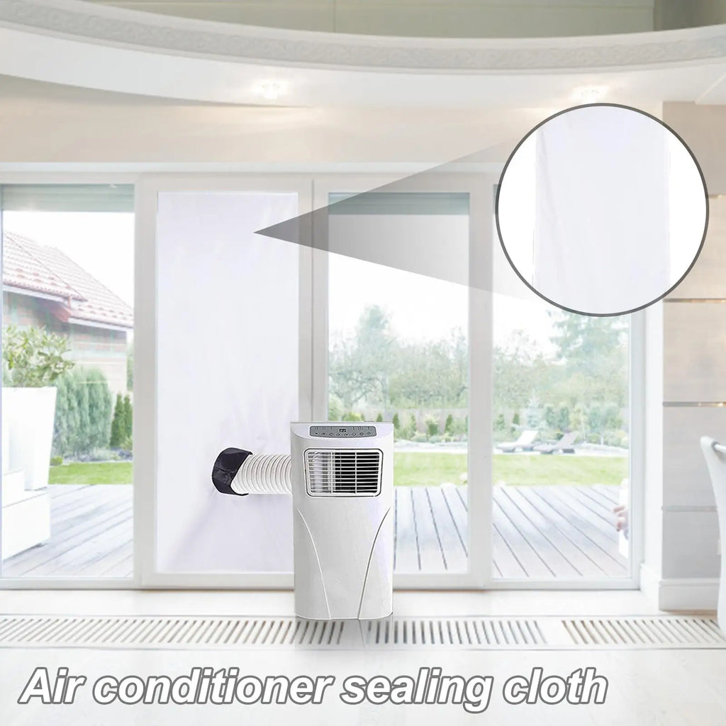 Air Conditioner Window Seal Windproof Waterproof Portable Seal Cloth Air Conditioner Accessories for Medium Large Casement Crank Oasis Select