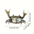 Pure Brass Crab Figurines Animal Statue Miniatures Copper Ornaments Home Office Desk Decoration Crafts Home Decor Nordic 1pcs Oasis Select Bronze