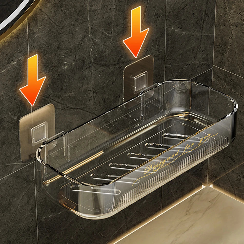 Acrylic Corner Bathroom Storage Rack & Cosmetic Organizer
