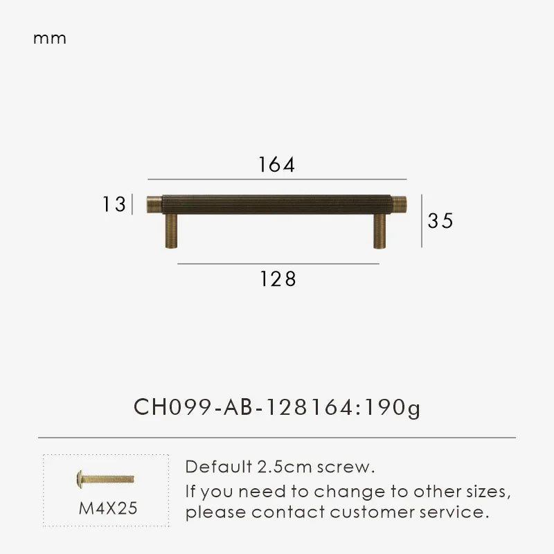 Solid Brass Linear Cabinet Handle Drawer Tbar Cabinet Door Pull White Matte Gold Bronze Available Many Size Opation Oasis Select CH099-AB-128164
