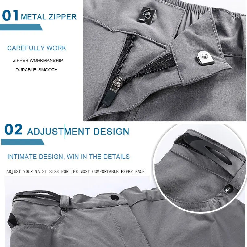 X-TIGER Mountain Bike Shorts Multi-Pockects Breathable Loose Riding Road MTB Shorts Outdoor Sports Waterproof Cycling Pants Oasis Select