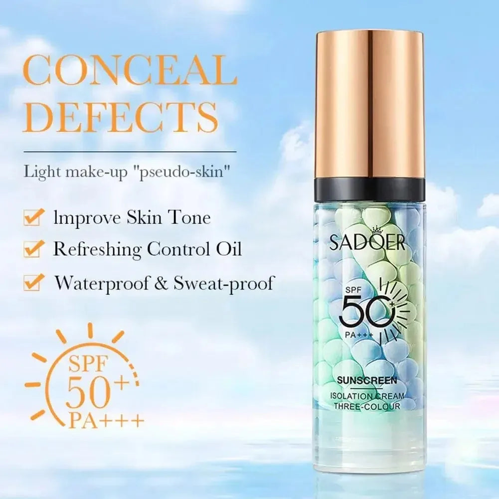 SADOER Three-Color Correction Cream – Primer & Concealer Makeup Primer Cream Oasis Select