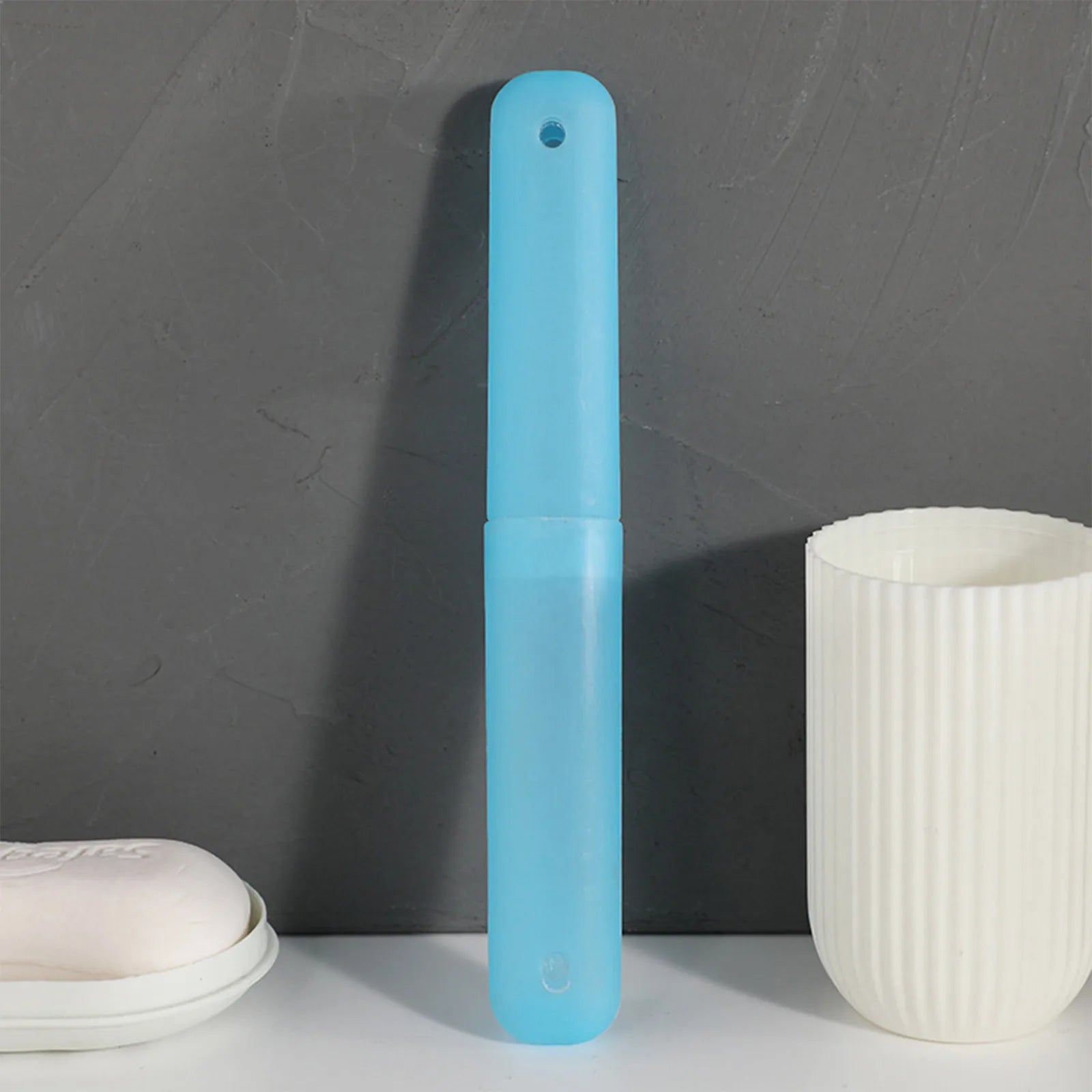 Toothbrush Storage Box Tooth Brush Box Holder Cover Travel Storage Dust-proof Case Portable Portable Travel Toothbrush Case Oasis Select Sky Blue One Size