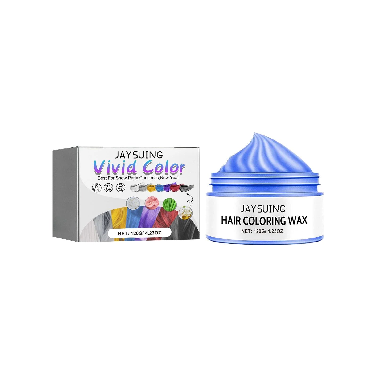 Temporary Hair Color Wax – Nourishing Styling Pomade 120g Temporary Hair Color Wax Oasis Select Blue