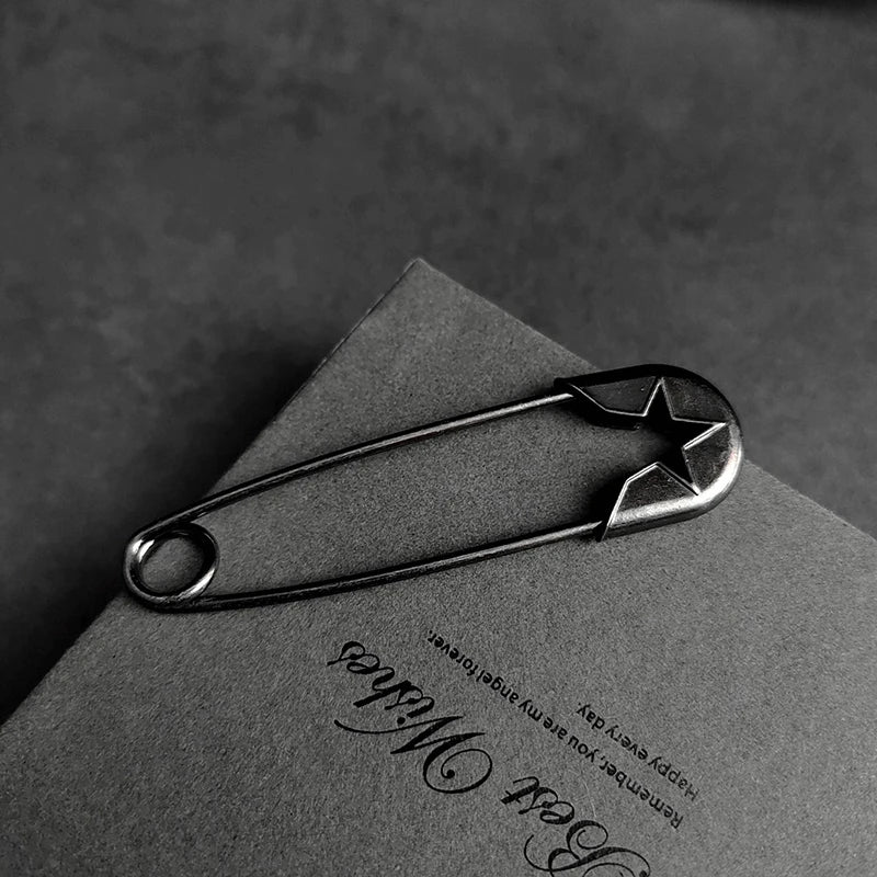 SUSU 1pc Retro Large Pins For Clothing Metal Safety Pins Jeans Dress Scarf Adjustable Pins Accessories Oasis Select A1