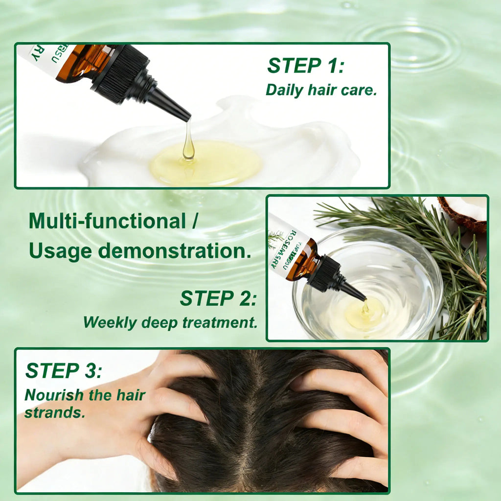 YURHERSU Pure Rosemary Hair Oil – Scalp & Hair Growth Oil Rosemary Hair Oil Oasis Select