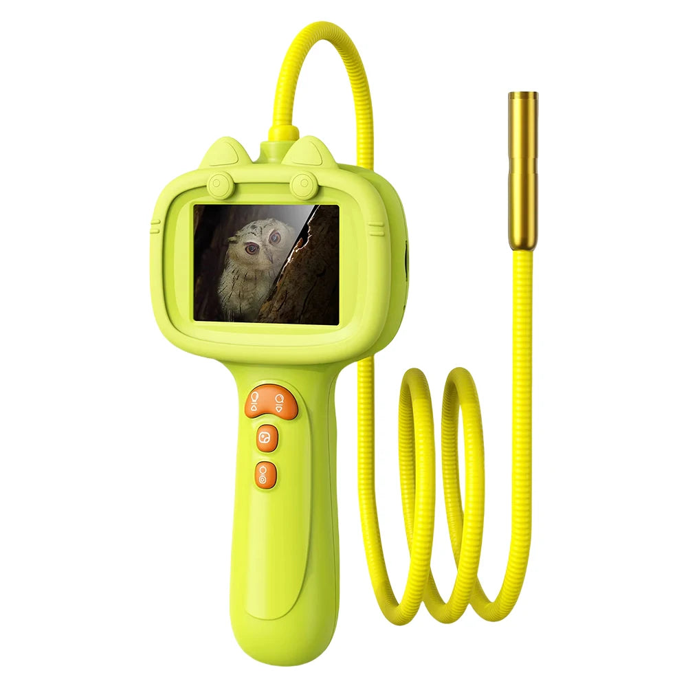 Kid Endoscope Camera 2.4-inch Display 1080p HD Probe with LED Kids Exploration Endoscope Tool for Indoor/Outdoor Children's Gift Oasis Select 1pc