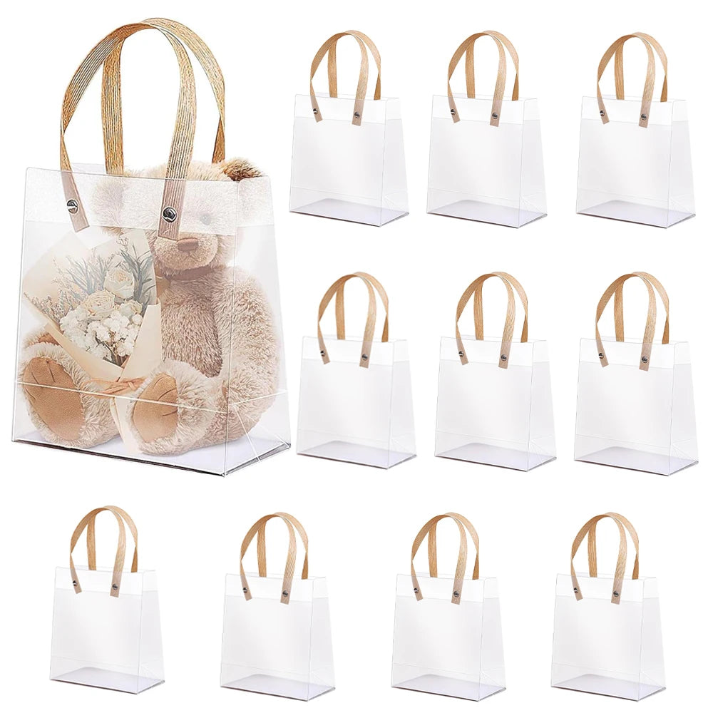 20PCS Holiday gift bag Eco-friendly Companion Gift Candy Bagholiday gift Birthday gift bag, anniversaries，Frosted Tote Bag Oasis Select 10pcs Other 27x21cm