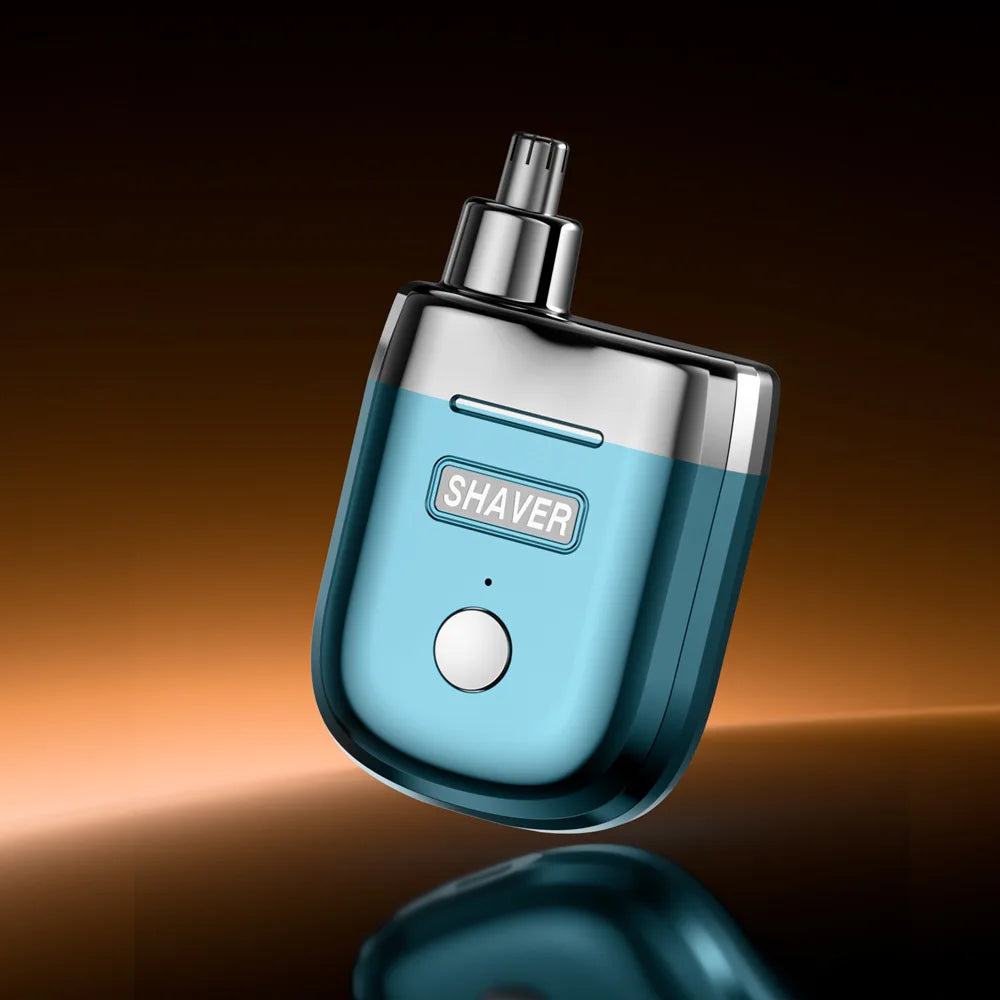 2-in-1 Magnetic Electric Nose Hair Trimmer & Dual-Blade Shaver