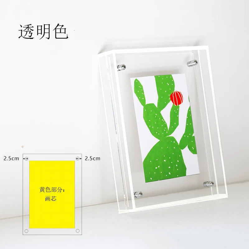 Acrylic Photo Frame – Table & Wall Display | Modern Decor