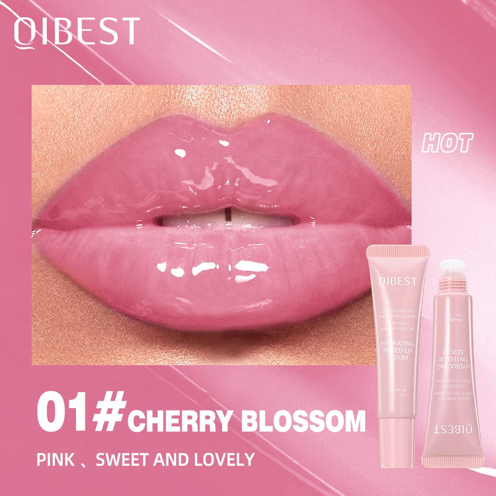 QIBEST Crystal Jelly Lip Oil Gloss – 6 Tinted Hydrating Shades