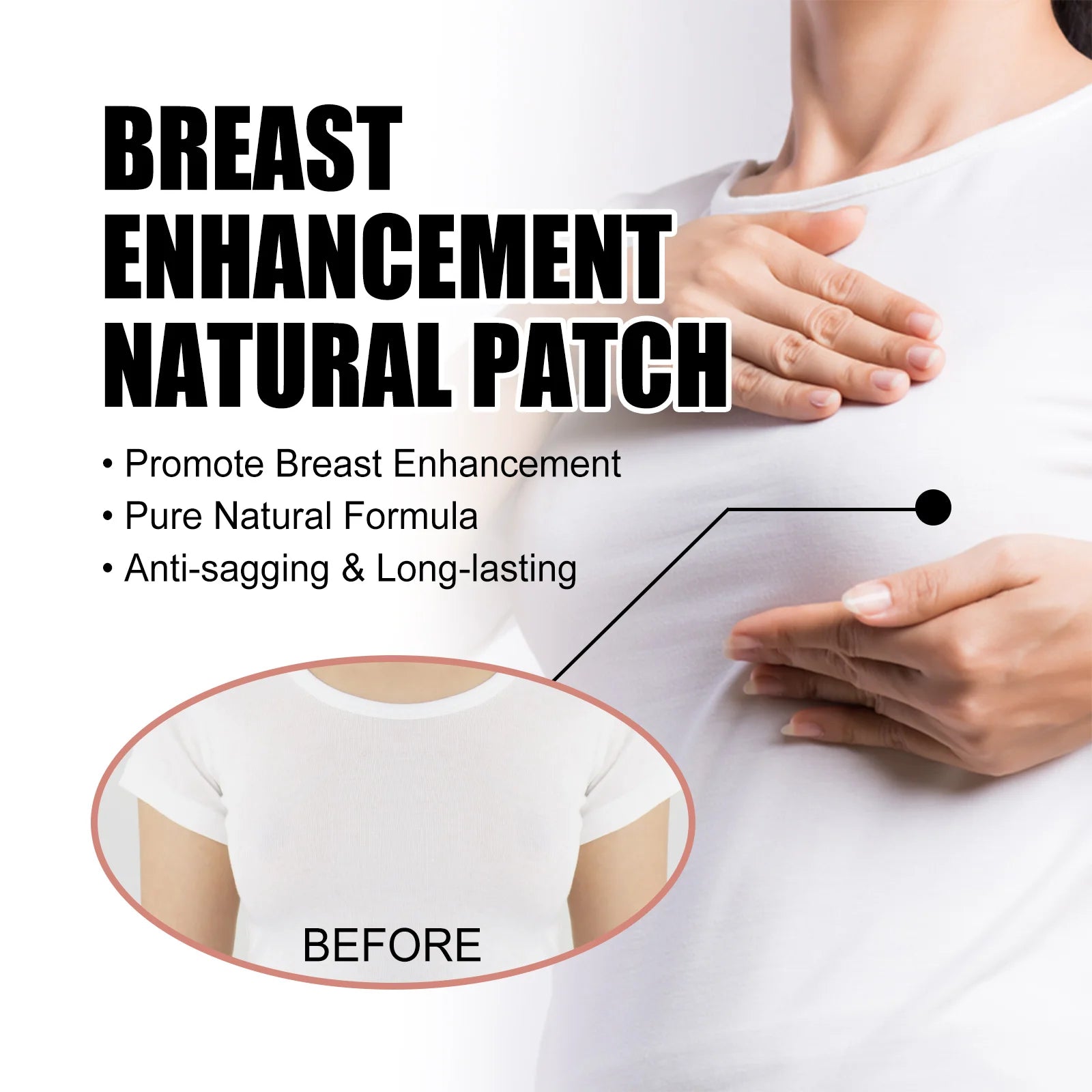 Anti-Sagging Breast Patches Enlargement Lifter Breast Richness Boobs Growth Increase Elasticity Plumping Firming Chest Care 4pcs Oasis Select