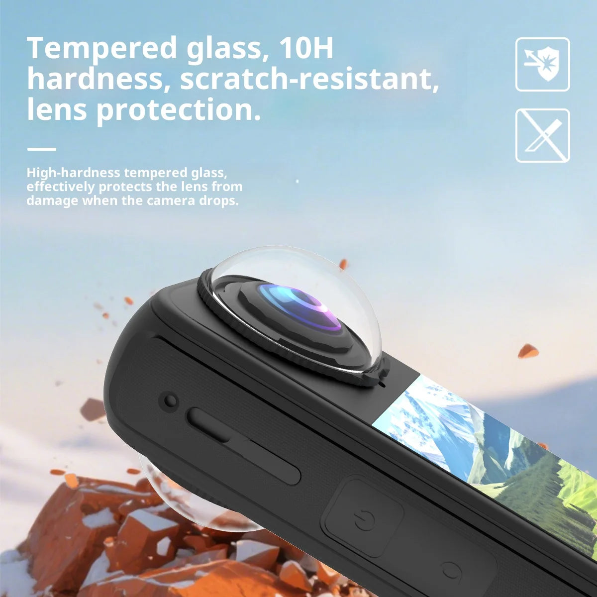 Insta360 X4 Air Optical Glass Lens Guards | Anti-Scratch Cover