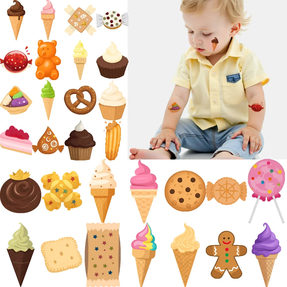 54-Piece Waterproof Temporary Tattoo Stickers – Fun Body Art