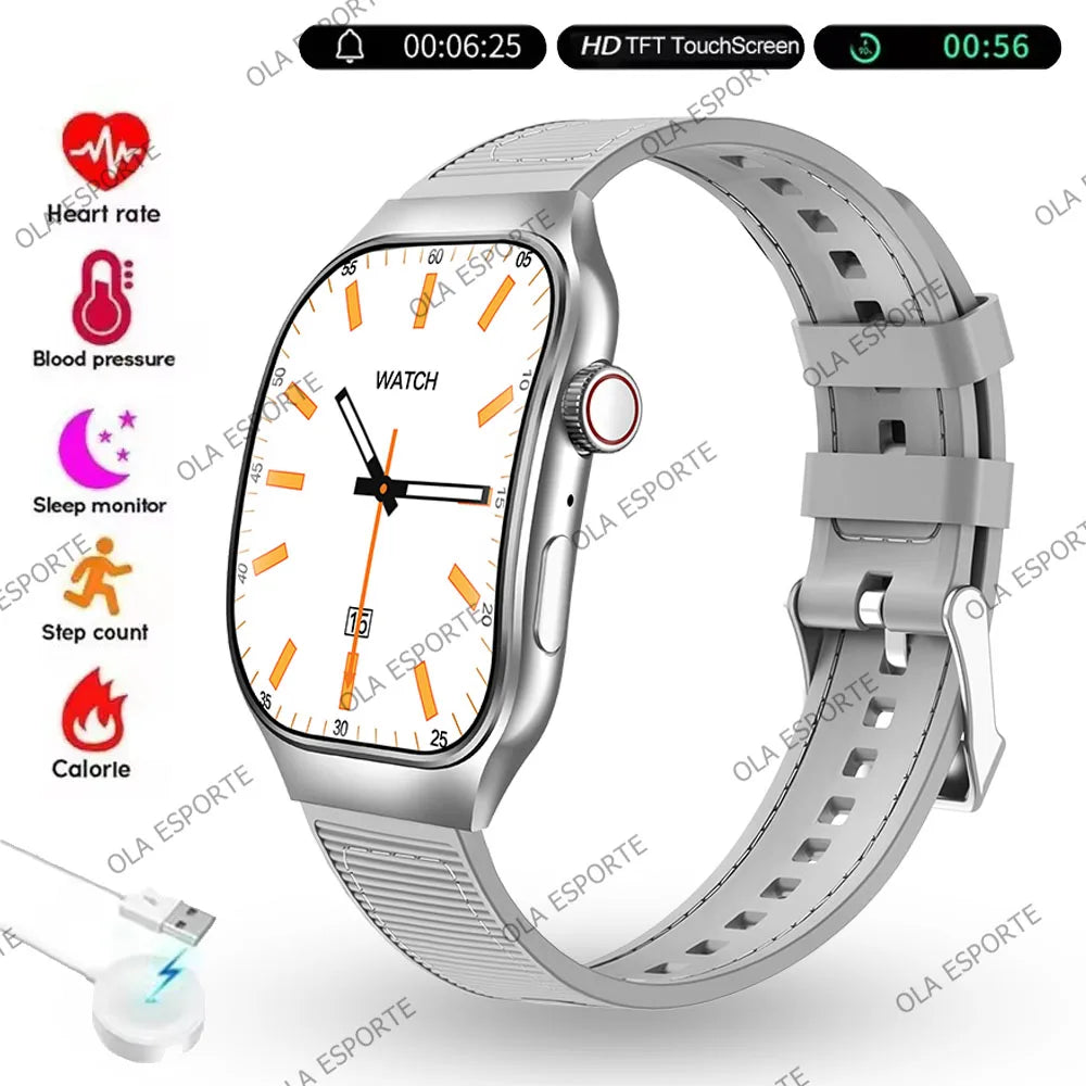Ola Esporte 2.01" HD Smart Watch – ECG+PPG & Bluetooth Calls