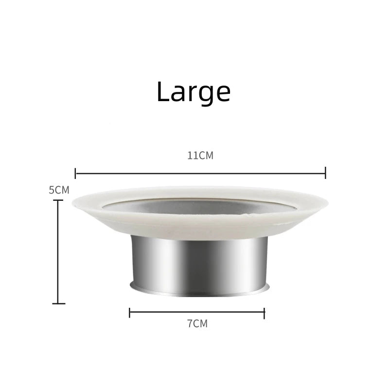 Squatting Pan Anti-smell Plug Stainless Steel Squat Toilet Deodorize Stopper Bathtub Anti-blocking Cover Bathroom Accessories Oasis Select large