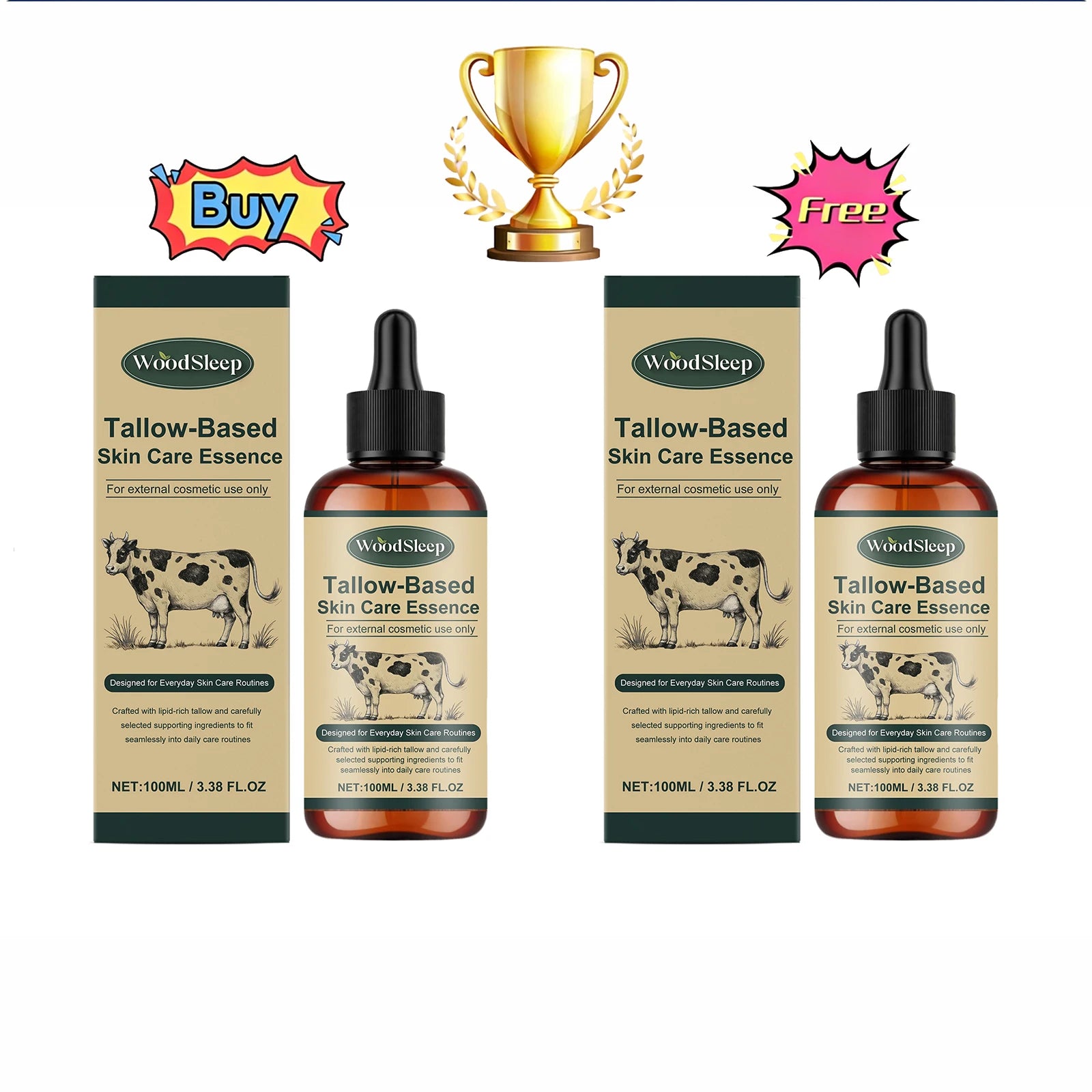 WOODSLEEP Tallow-Based Facial Moisturizing Oil 100ml Facial Moisturizing Oil Oasis Select Buy 1 Get 1 Free