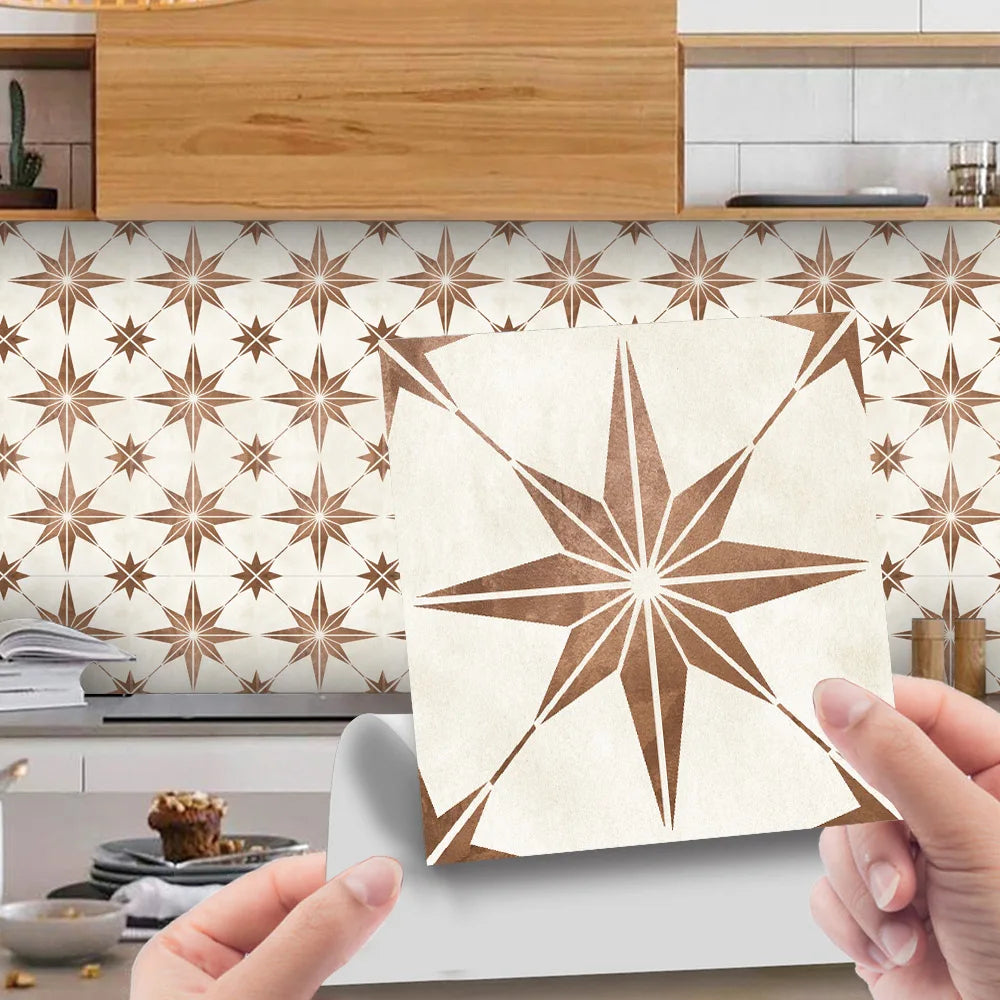 Mosaic tile paste self-adhesive DIY removable decorative pvc wall paste wall decoration Oasis Select MSC158 15cm x 15cm-10pcs