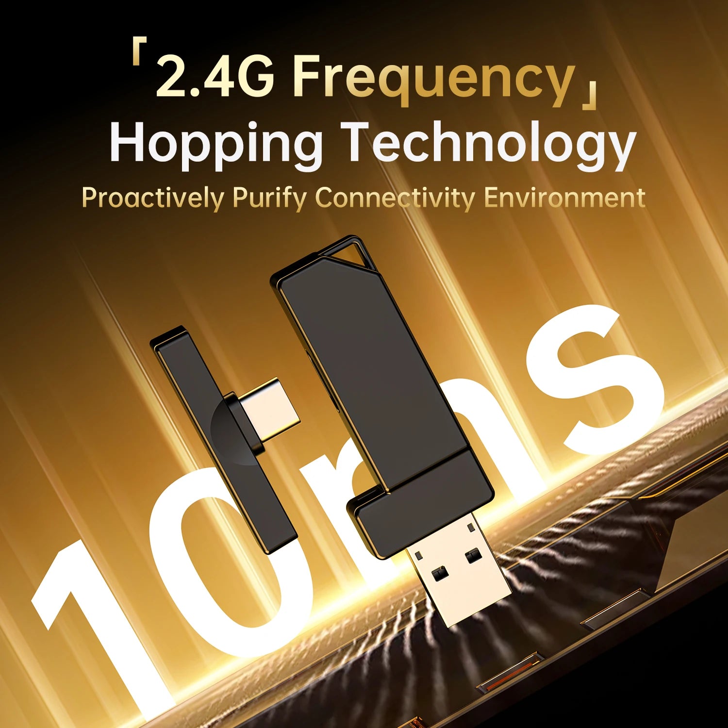 Attack Shark L30PRO 4 Mode Game Headset 2.4G Wireless BT USB 3.5mm Virtual 7.1 Surround 50mm Driver 10ms Low Latency for PC PS5 Oasis Select