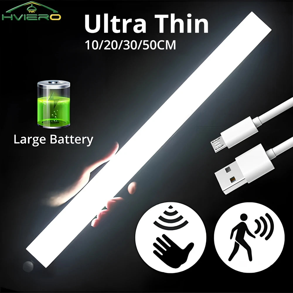HVIERO Motion Sensor LED Night Light – USB Rechargeable